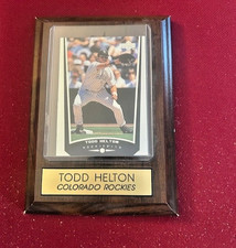 Todd Helton, Colorado Rockies, Hall of Fame, Upper Deck 1999 #87 Card, Framed