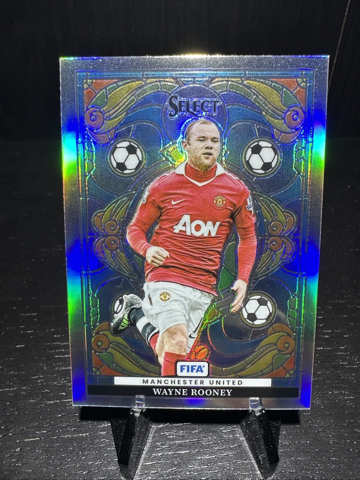 2023 Panini Select FIFA - Wayne Rooney Stained Glass #22 SSP