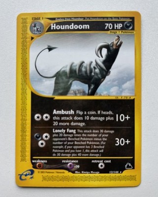 Houndoom Skyridge 12/144 Non-Holo Rare Pokemon 2003 Englisch