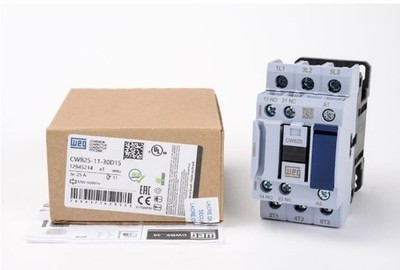 NEW WEG CWB25-11-30D15 CONTACTOR 25A CWB251130D15