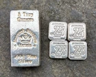 hand poured ("old pour") silver bullion .999- SIX OUNCES total weight