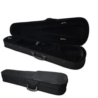 Hot Popular 4/4 Cloth Oxford Fabric Fluff Triangle Shape Black Violin Case