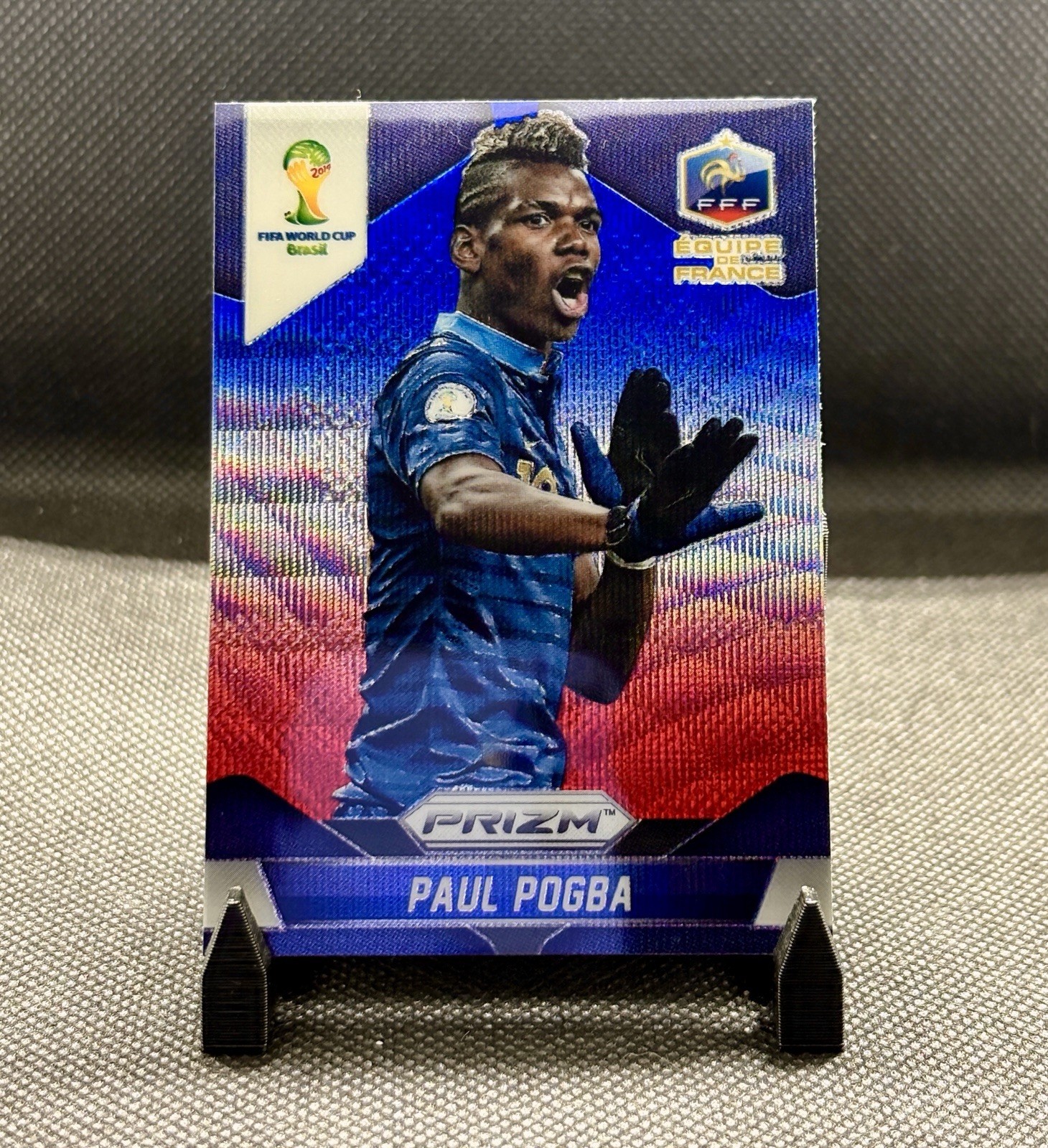 2014 Panini Prizm World Cup Soccer - Paul Pogba Red White Blue Wave #79 France