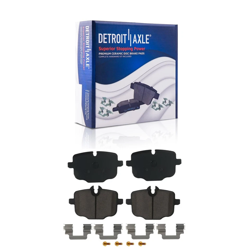 Rotores de freio traseiros perfurados + pastilhas de freio de cerâmica para 2019 2020 2021 2022 BMW X4 - Imagem 4 de 4