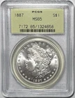 1887 Morgan Dollar PCGS MS65 Silver Uncirculated Coin $1 Philadelphia OGH