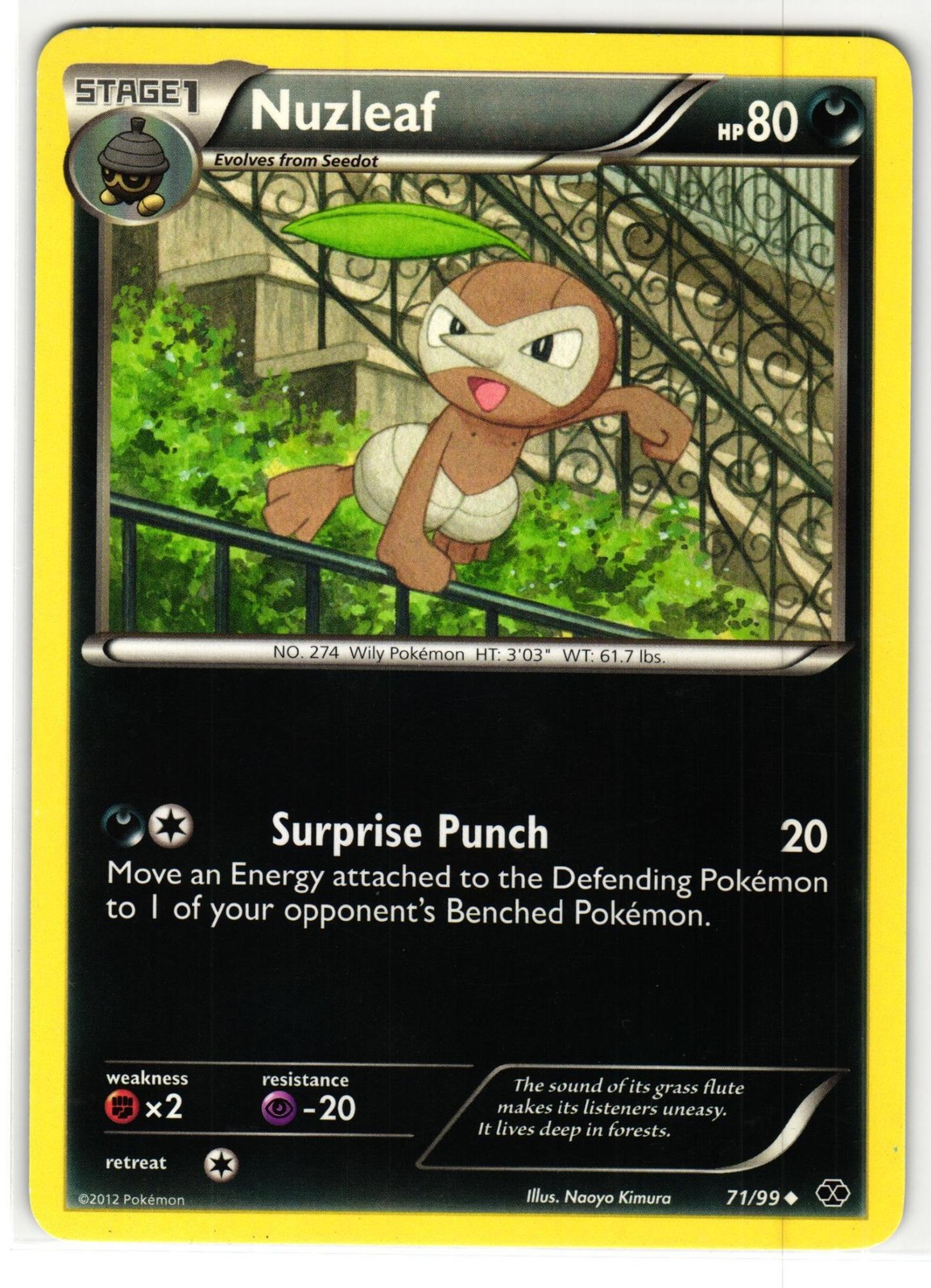 NUZLEAF 71/99 NEXT DESTINIES ENGLISH POKEMON TCG