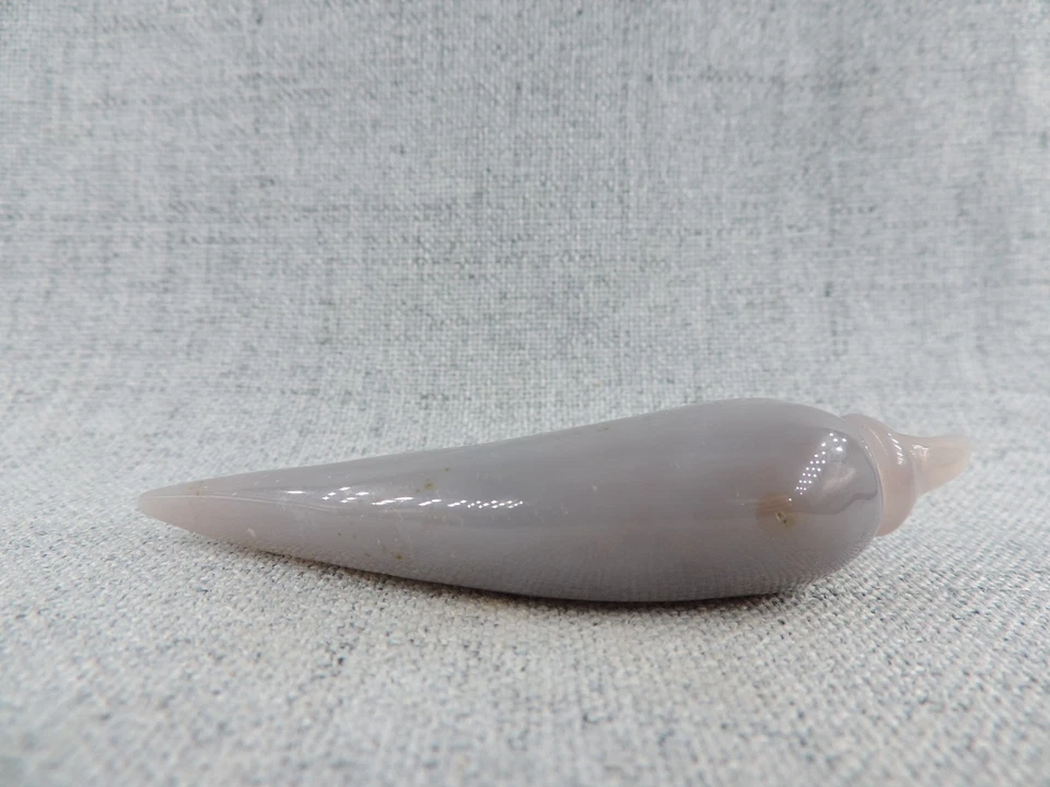 Изящный китайский натуральный агат ручной резьбы чили формы табакерка A3 - Изображение 3 из 4