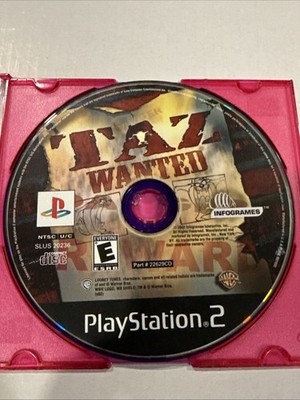 Taz: Wanted (Sony PlayStation 2, 2002) Tested And Working