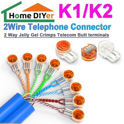 2-Wege-Gel-Crimps K1/K2 2-Draht-Telefonanschluss Telecom-Stoßklemmen