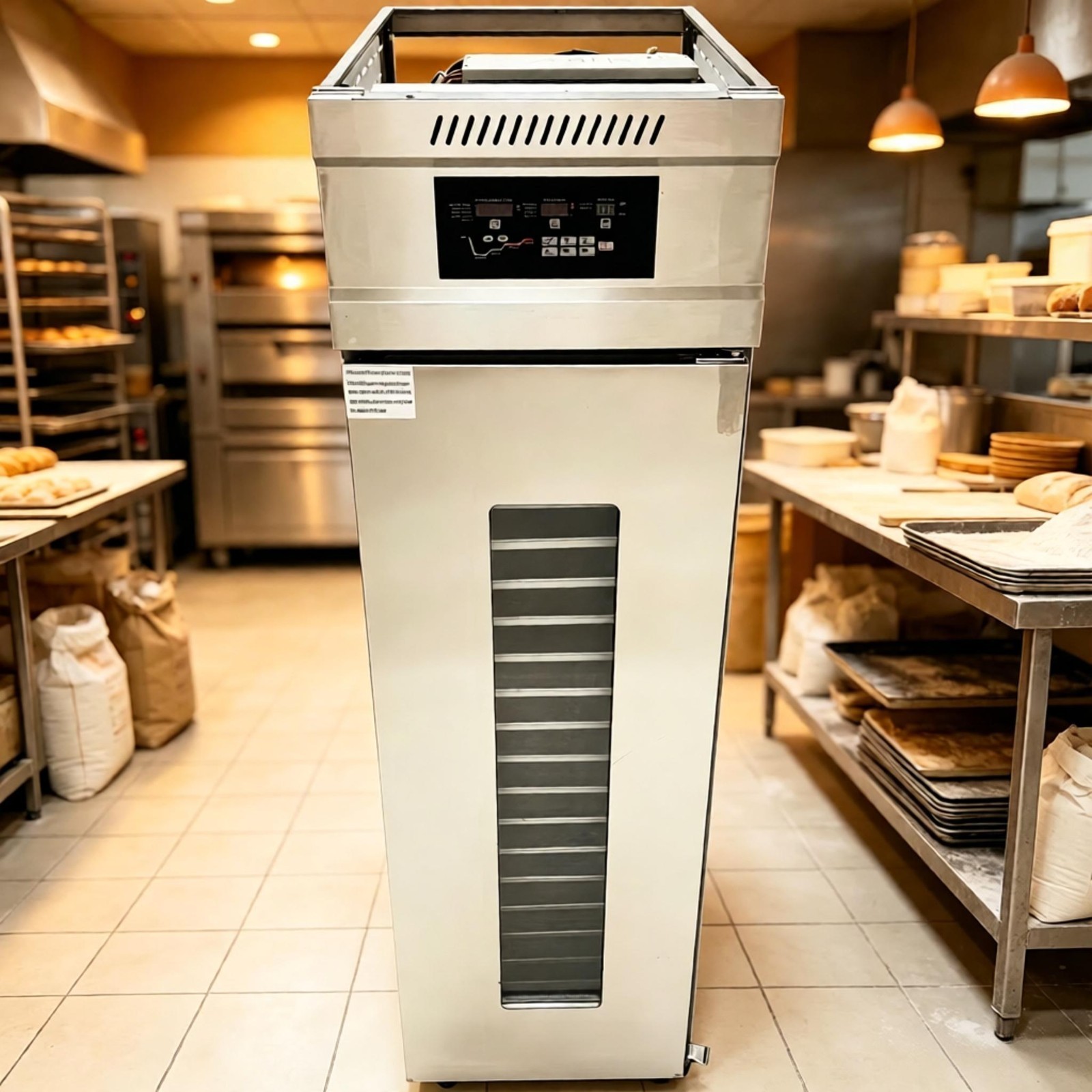 110V Automatic Dough Prooferf Multi‑Layer Trays for Bread, Baguettes & Toast
