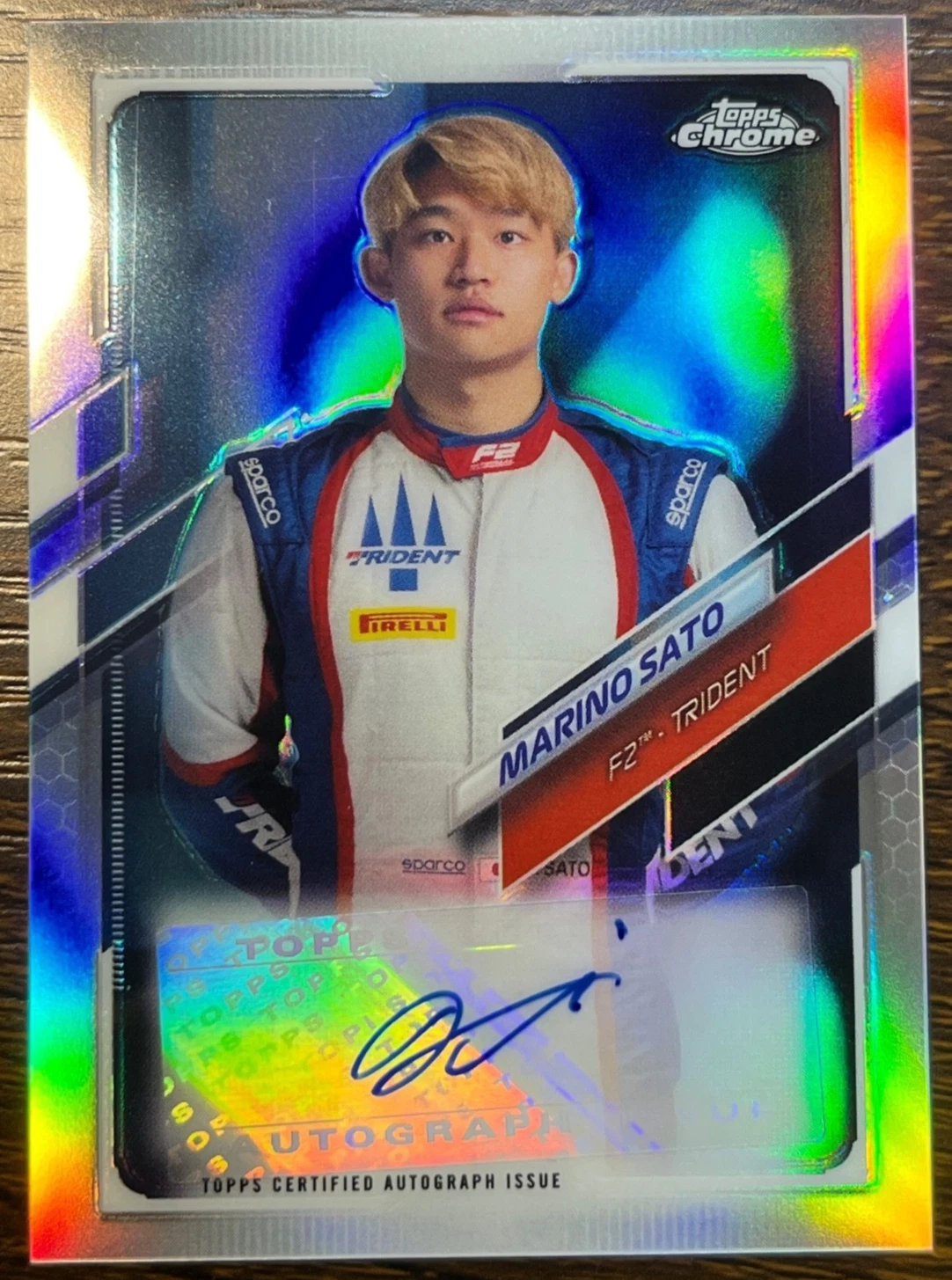 2021 Topps Chrome Formula 1 F1 Autograph 163/400 Marino Sato #CA-MSA Auto Signed