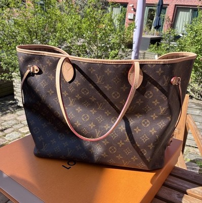 Louis Vuitton Neverfull GM Monogram Canvas Erneuertes Leder