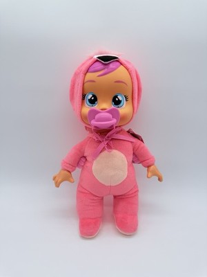 Cry Babies Tiny Cuddles Baby Doll Flamingo Pajama Pacifier 11.5'' New