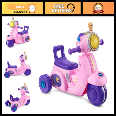 2-in-1 Map & Go Scooter for Toddlers - Interactive Learning Toy, Pink