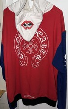 Mens Chrome Hearts  MattyBoy horseshoe pullov...