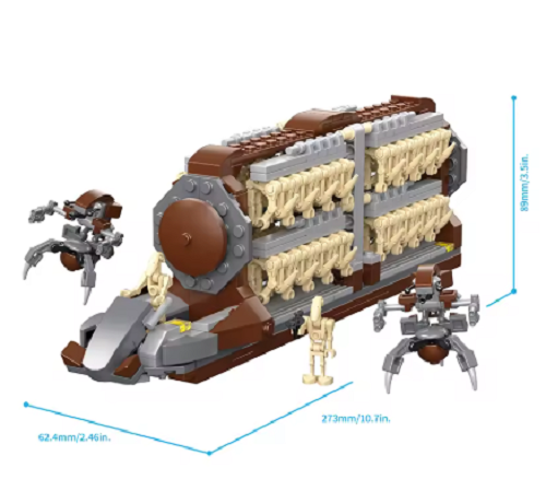 Star Plan Platoon Attack Craft Destroy Droids Building Bricks Model ...