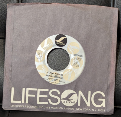 DEAN FRIEDMAN: Ariel / Funny Papers 1977 LIFESONG 45RPM VG+