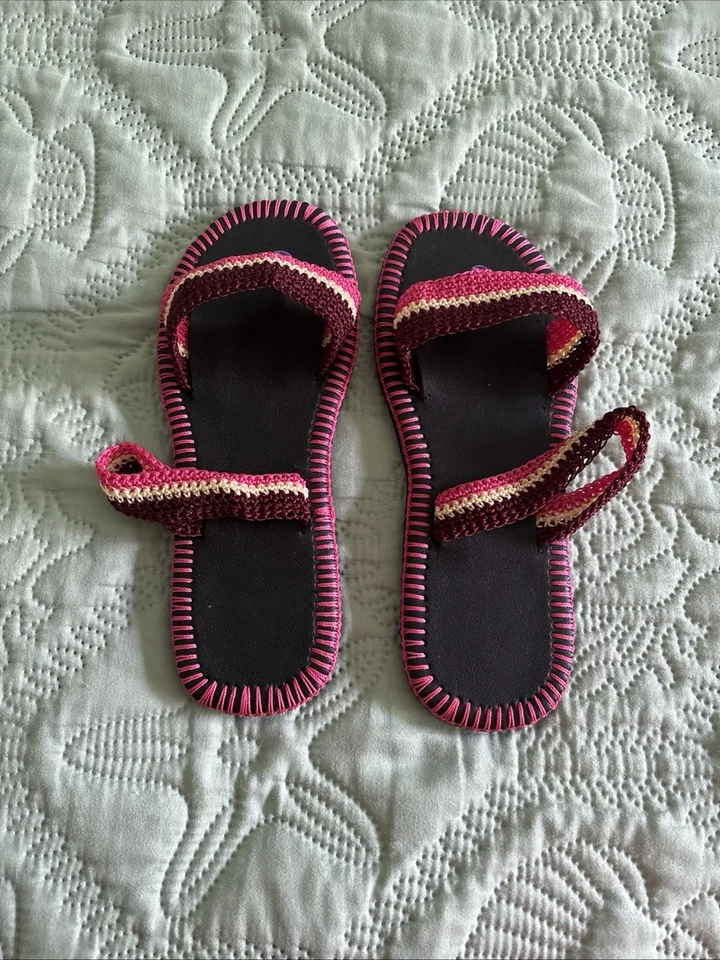 Sandalias africanas de ganchillo Foto 2 de 4