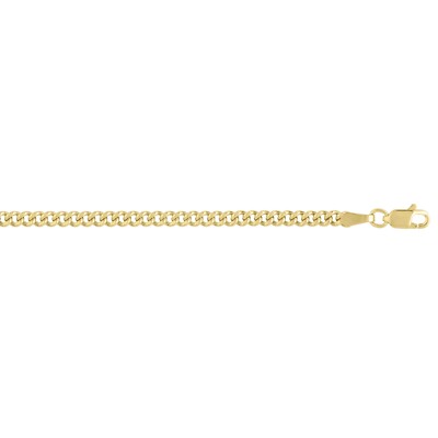 14k Gelbgold Lite Gourmette Panzerkette 16'' 2,2mm 2,7gr Anhänger Kette Halskette