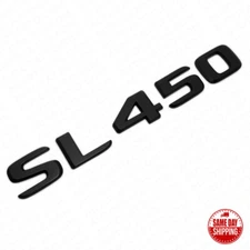 17-21 Mercedes SL 450 Letter Emblem Trunk Lid Logo Badge AMG Sport Matte Black