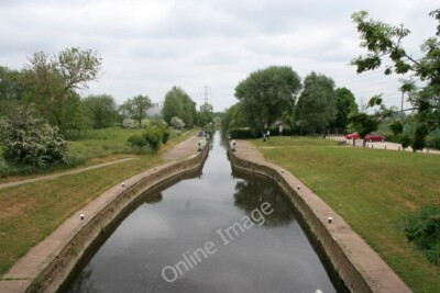 Photo 6x4 Kegworth shallow flood lock Kingston on Soar The waiting basin  c2010