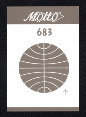 Pan Am World Airways Vintage 1987 Motto Game Trivia Card #683