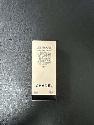 CHANEL LES BEIGES HEALTHY GLOW FOUNDATION  BD01  NiB 30ml.