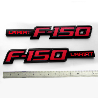 #ad 2pack F 150 Lariat Emblem fits Badge F150 Black Parts $32.44