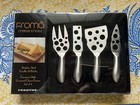 Froma Set of 4 Gourmet Swiss Cheese Stainless Steel Knives & Fork NEW IN BOX
