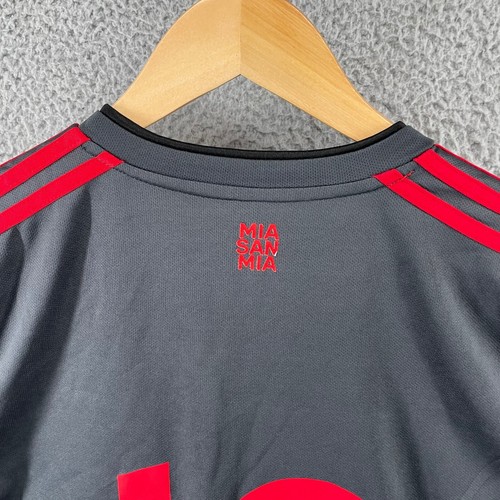 FC Bayern Munich Third Adidas Soccer Jersey Shirt Kit Size Medium Dark Grey - Picture 10 of 15