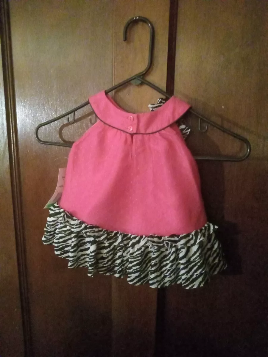 NWT Rare Editions Sunday Best Toddler Girls Dress Pink Leopard Print 18 M