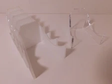 1 - Brand New Box of 6 MEDIUM Acrylic Paperweight Stands - Best on the Internet!