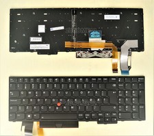 New for Lenovo Thinkpad P53 20QN 20QQ Keyboard Backlit Norwegian Tastatur black