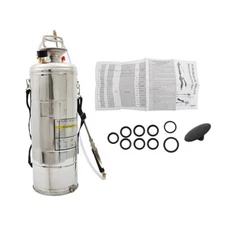 3 Gallon Stainless Steel Sprayer 12 L With Reinforced Hose Adjustable Nozzles