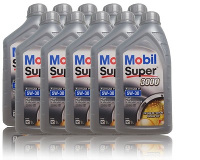 MOBIL SUPER 3000 Formula V 5W-30 VW 504 00 / 507 00 Longlife 3 10 LITER Motoröl