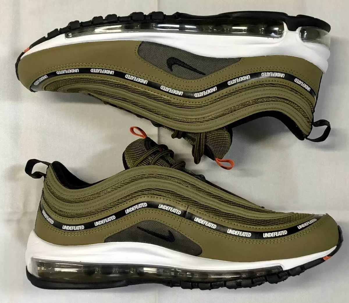 Nike Air Max 97 OG / Undftd Shoes - Size 9 - 300 Militia Green / Metallic Silver