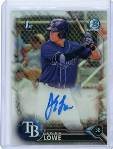 2016 Bowman Draft Baseball Chrome Refractor Auto #CDA-JL Joshua Lowe #093/499