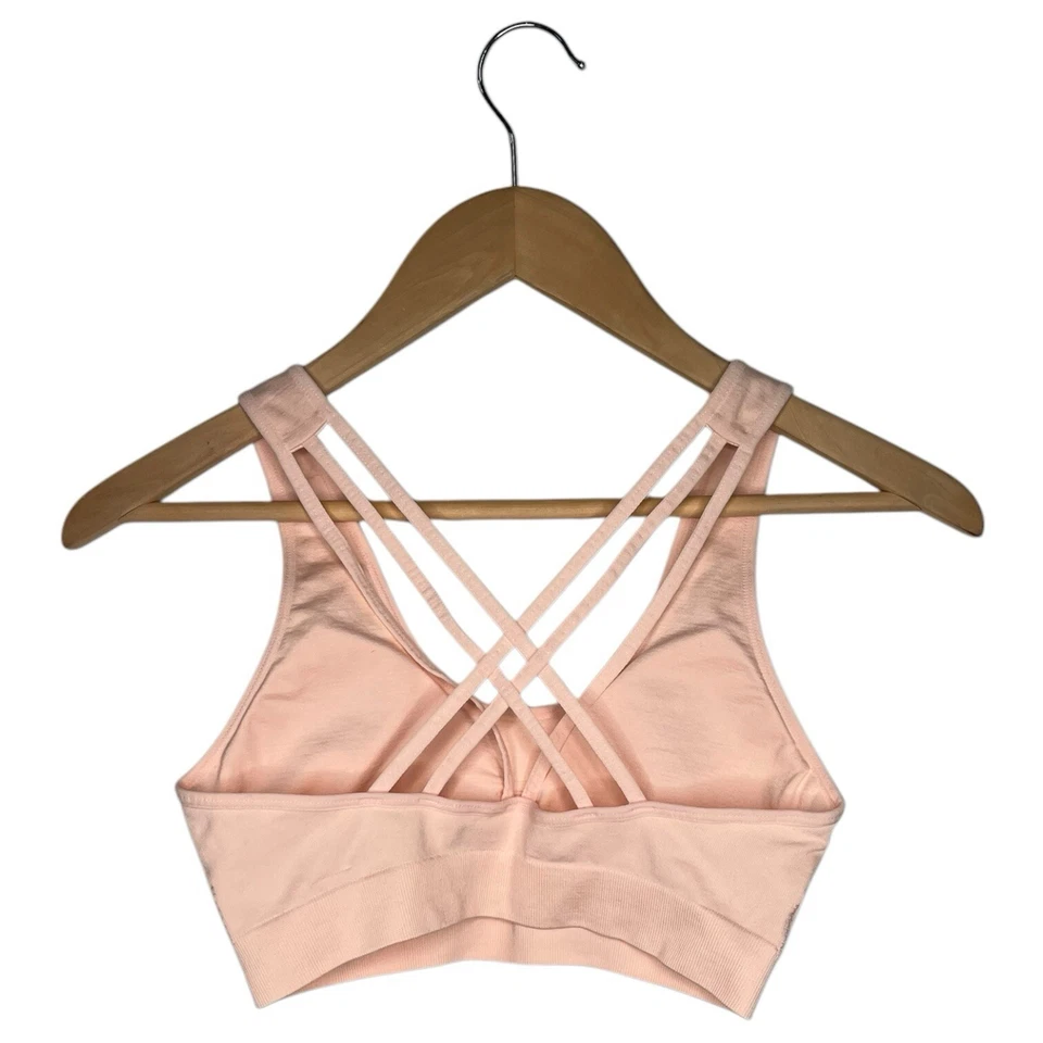 Sujetador deportivo Marika para mujer M 34C sin costuras con tiras entrenamiento yoga rosa Foto 2 de 4