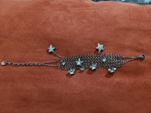 Swarovski Swan signed crystal star mesh bracelet - Picture 3 of 3