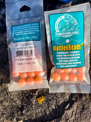 Troutbeads Mottled Montana Roe 10mm , 1 pack