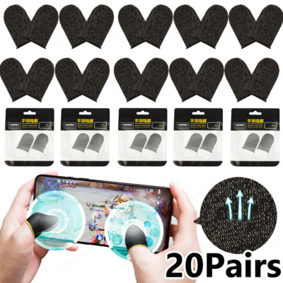 Phone Games Thumbs Finger Sleeve Gloves Sweatproof Touch Screen for PUBG Mobile