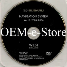 2006 2007 Subaru Tribeca B9 Outback Legacy GPS Navigation DVD WEST U.S CAN Map