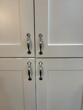 Brushed Nickel Cabinet Pull Handle w/ Screws ...