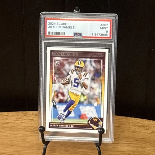 2024 Score JAYDEN DANIELS Rookie Card PSA 9 Mint