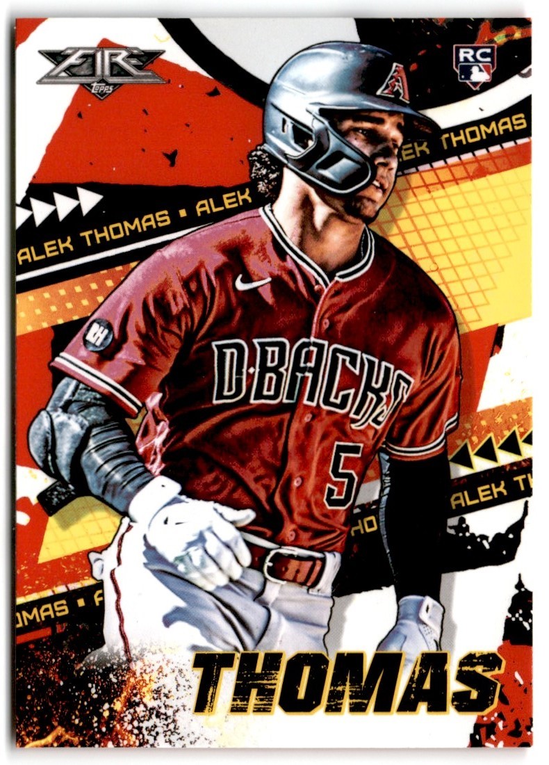 2022 Topps Fire Alek Thomas RC Arizona Diamondbacks #117 Rookie