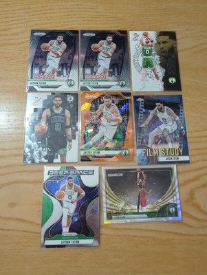 Jayson Tatum Basketball Card Lot (8) Rainbow, Orange Ice, Silver 2024-26