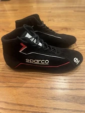 Sparco Slalom + Black Driving Racing Shoes 6.5 39 FIA Boot Road