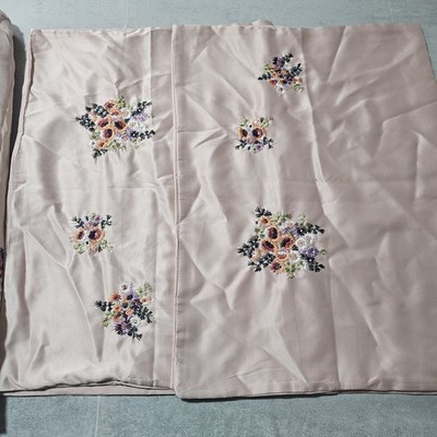 UVP £70 NEXT Set aus Bettbezug und Kissenbezug rosa Blumenstickerei