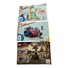 Lego Marvel Super Heroes INSTRUCTION BOOKLETS ONLY Set 1 & 3 #10783 Thor #76207