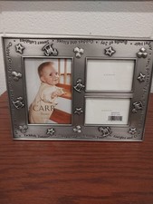 Carr PictureBaby Frames Holds 3 Photos Silver 10 x 7 Silver Frame